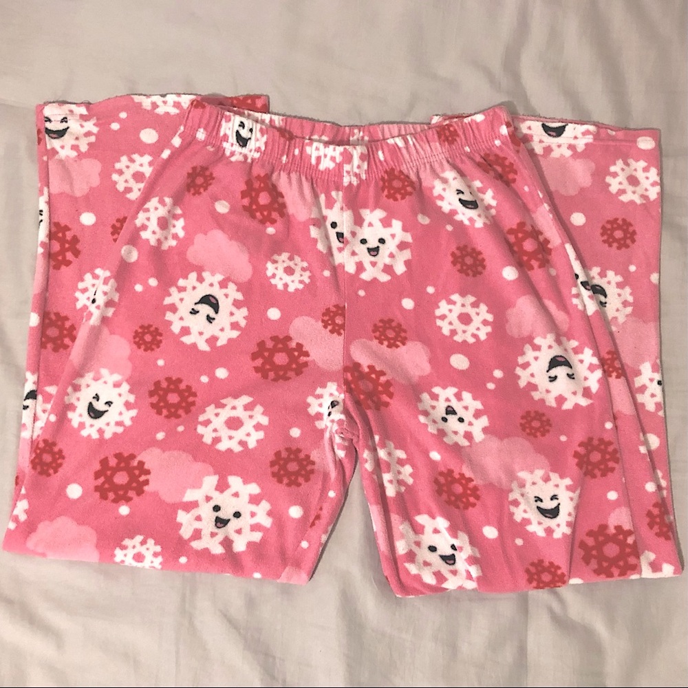 Girl’s Snowflake Pajama Bottoms